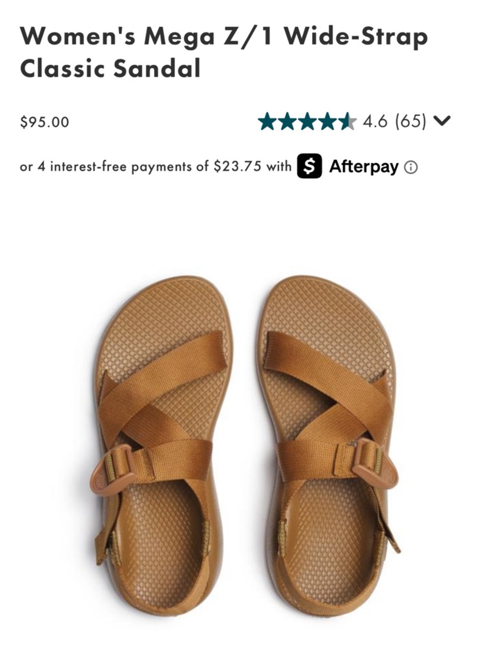 Chaco Women's Sandals Brown/Tan Wide-Strip Mega Z/1